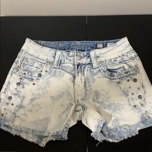 Miss Me Acid Wash Jean shorts